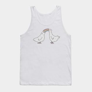 Rainbow chickens Tank Top